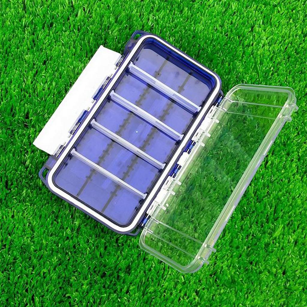 Plastic Two-sided Fishing Lure Box Double Sided Tackle Box Organizer