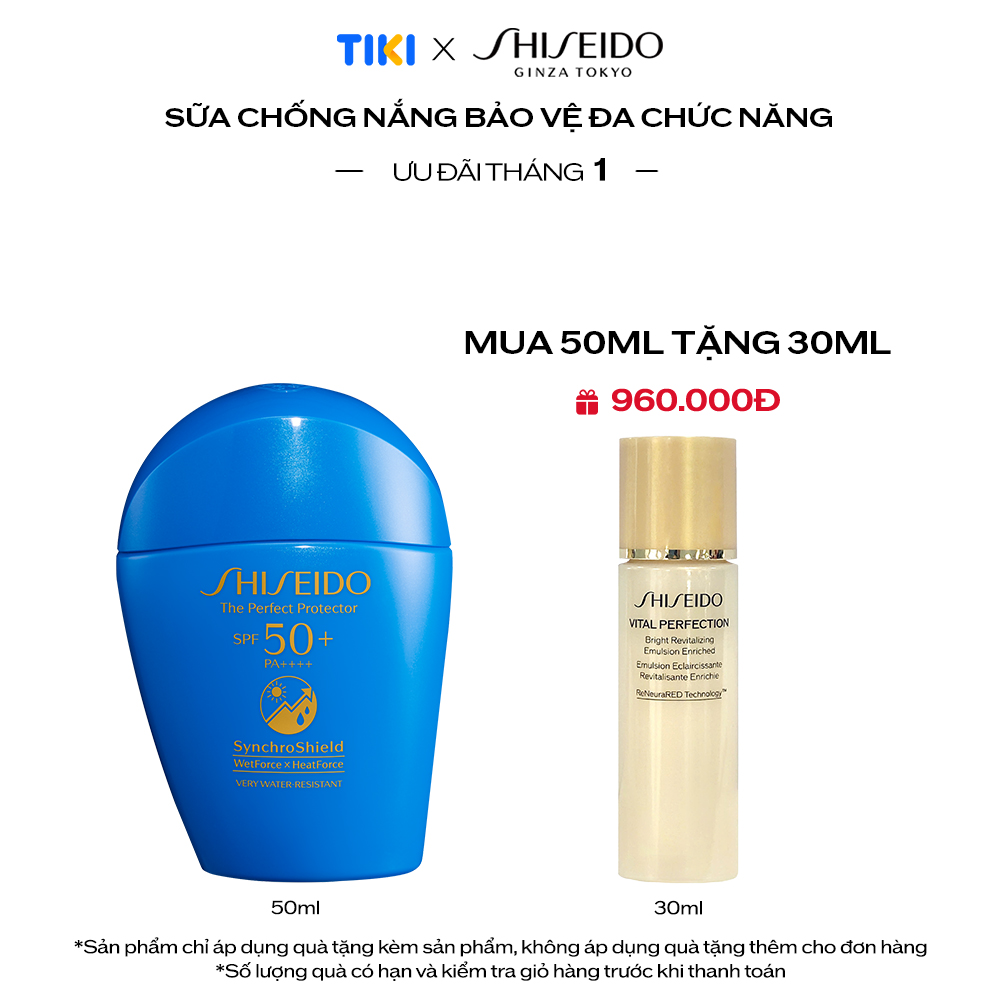 Sữa chống nắng Shiseido GSC The Perfect Protector 50ml