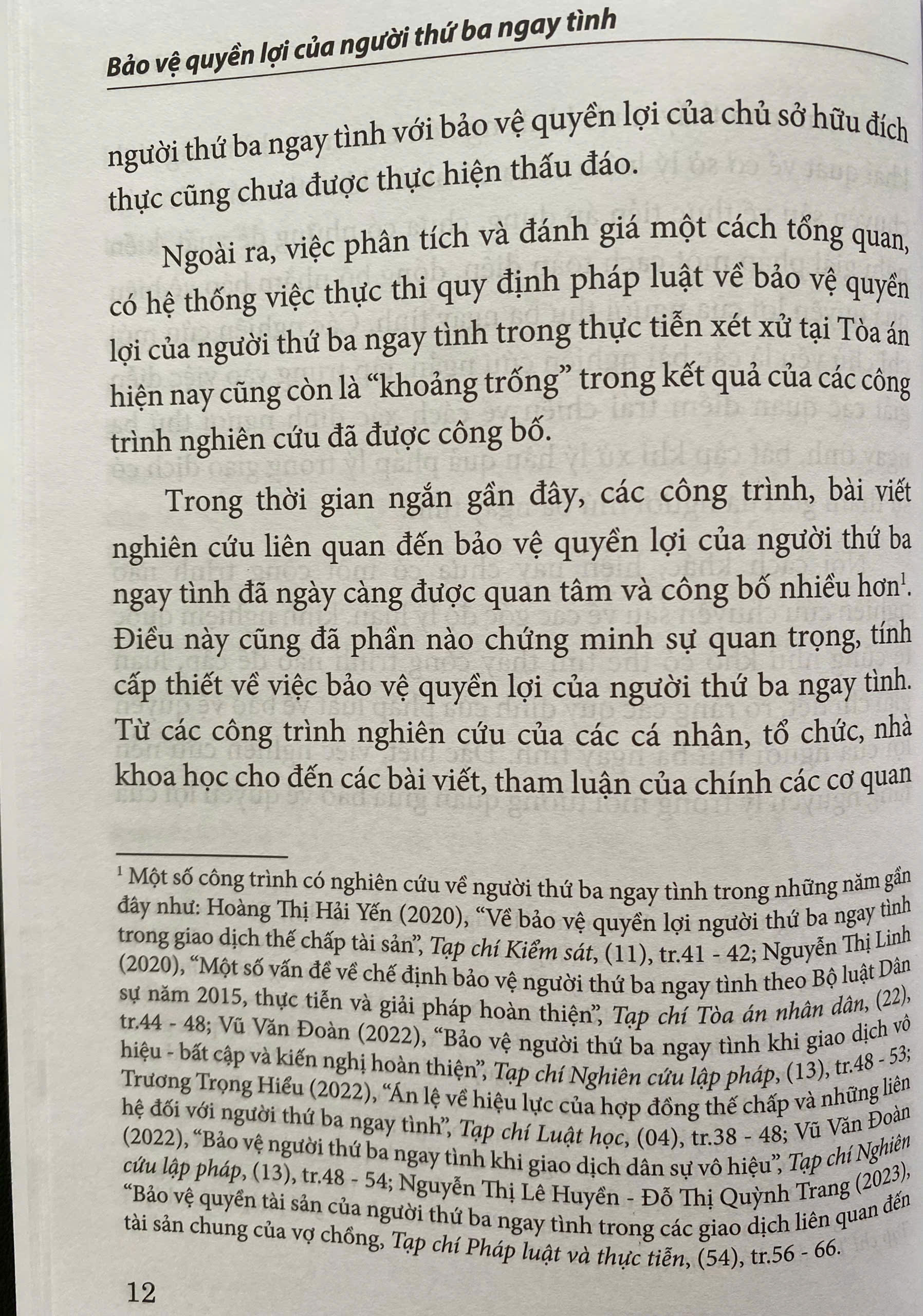 Bảo Vệ Quyền Lợi Của Người Thứ Ba Ngay Tình
