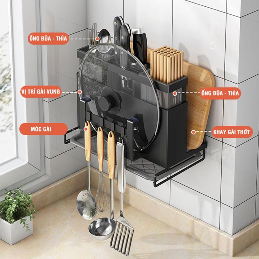 Kệ để dao thớt đa năng 5 TRONG 1 chất liệu inox DN05