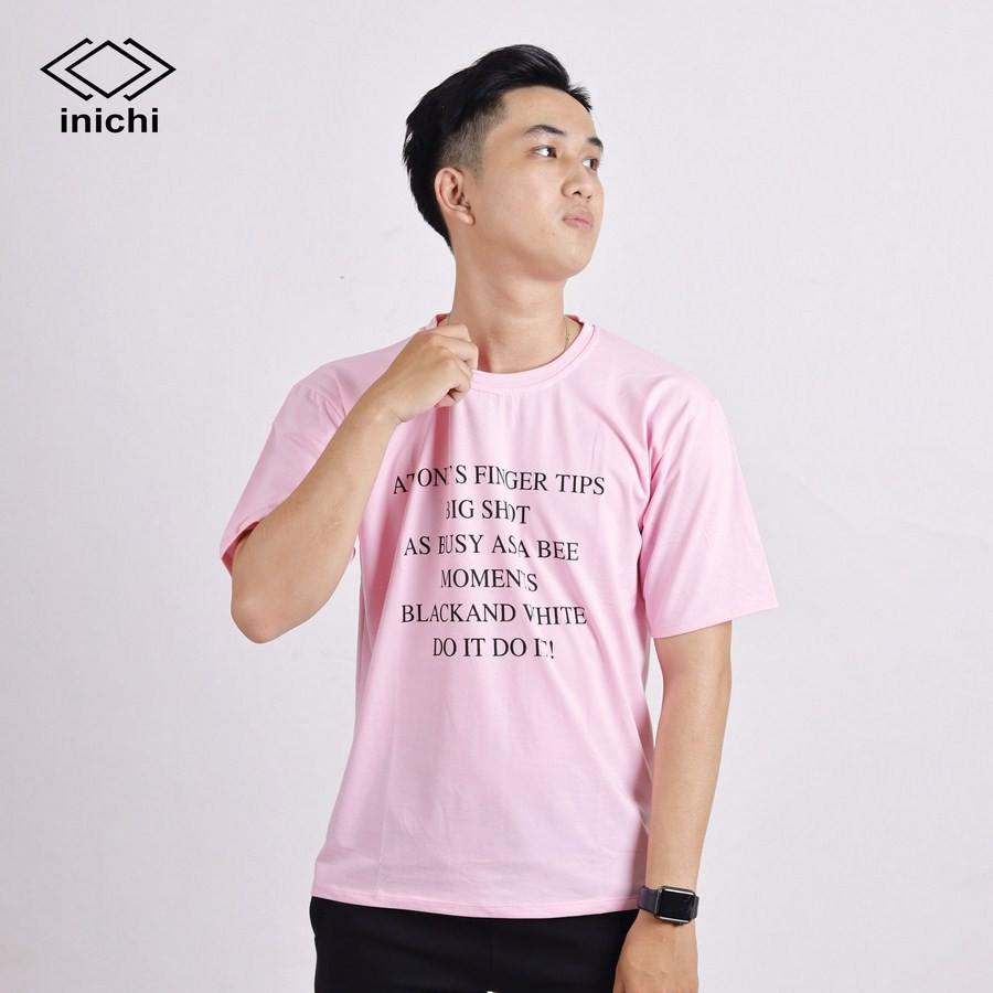 Áo thun tay lỡ form rộng INICHI phong cách Unisex cho cả nam nữ, hình in chữ BIG SHOT - IC630
