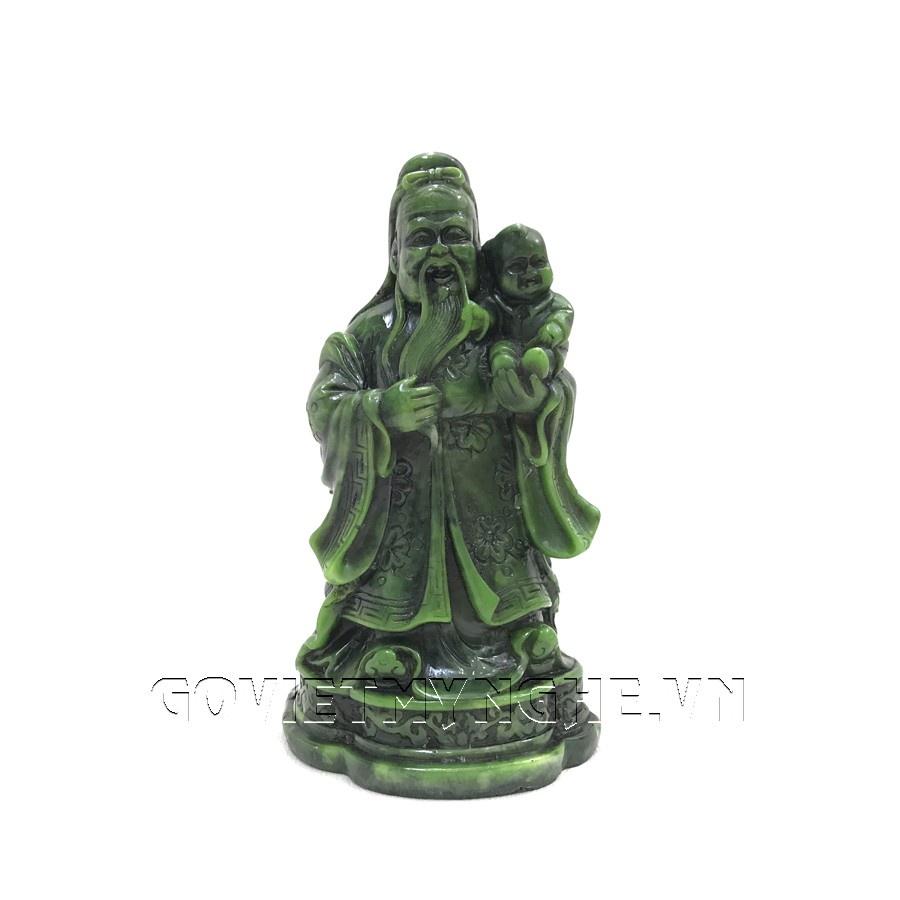 Tượng Đá Tam Đa Phúc Lộc Thọ - Màu Xanh Lục Bích