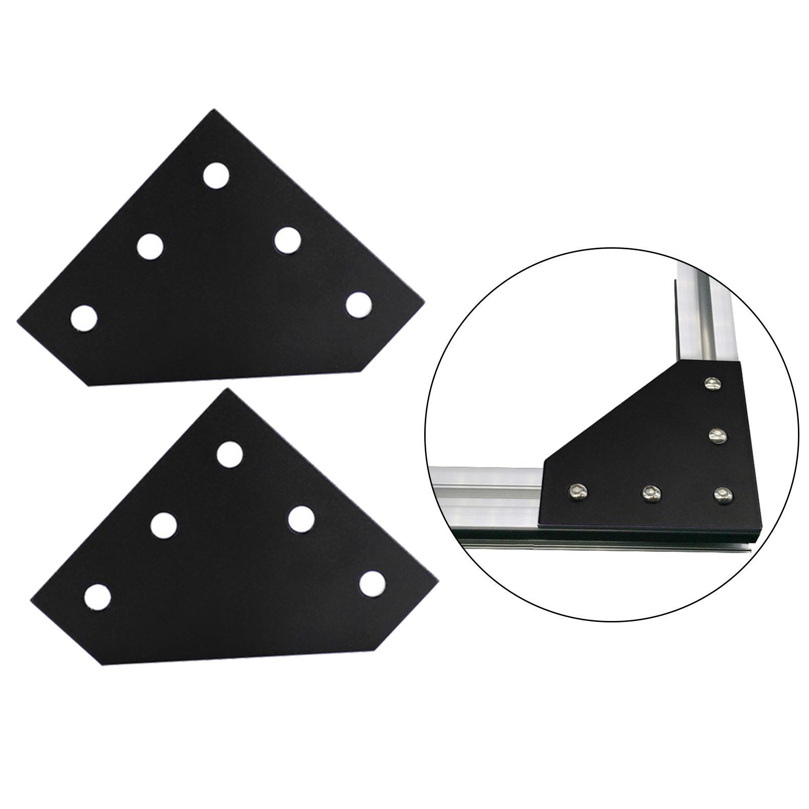 2x 5 Hole Joint Board Plate Joining Plate Bracket for 3D Printer Accessories