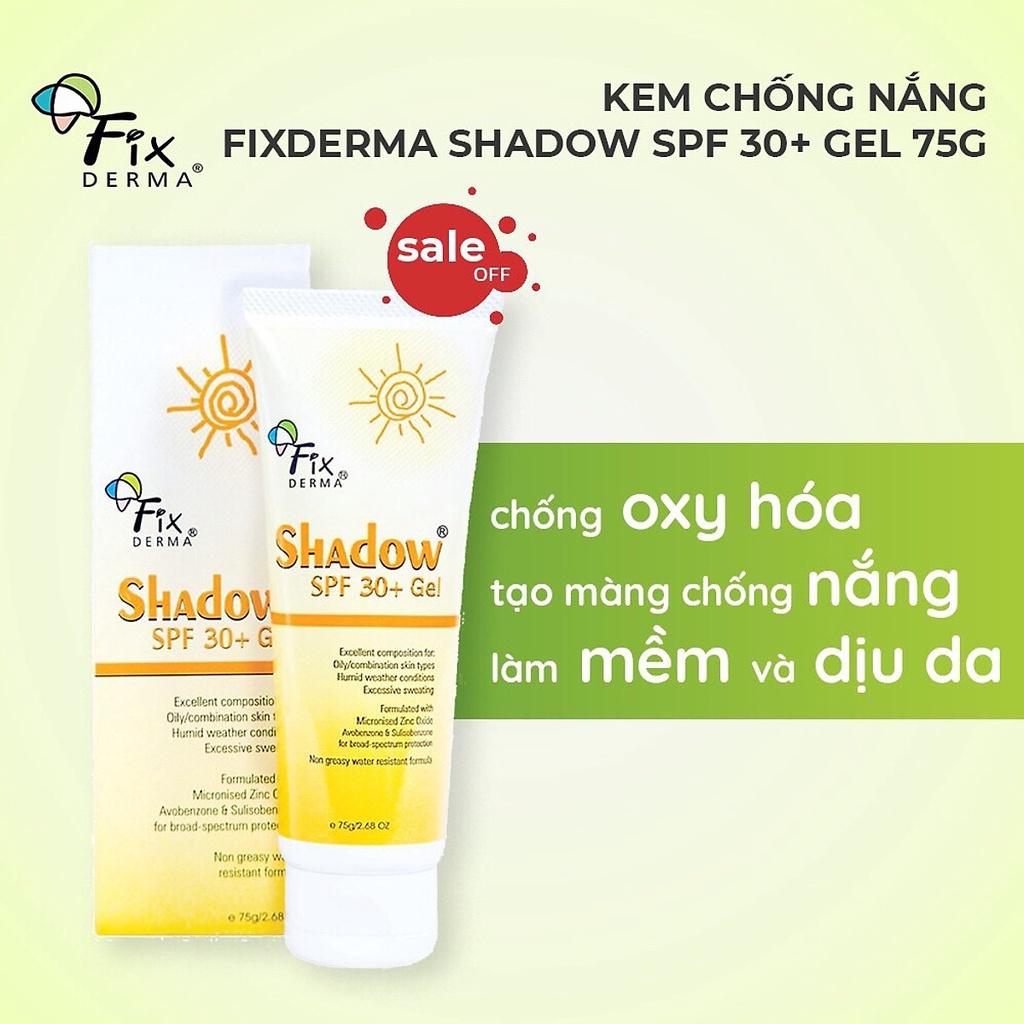 Kem Chống Nắng Fixderma Shadow SPF 30+: chống nắng, dưỡng ẩm, phù hợp mọi loại da kể cả da nhạy cảm - Hee's Beauty