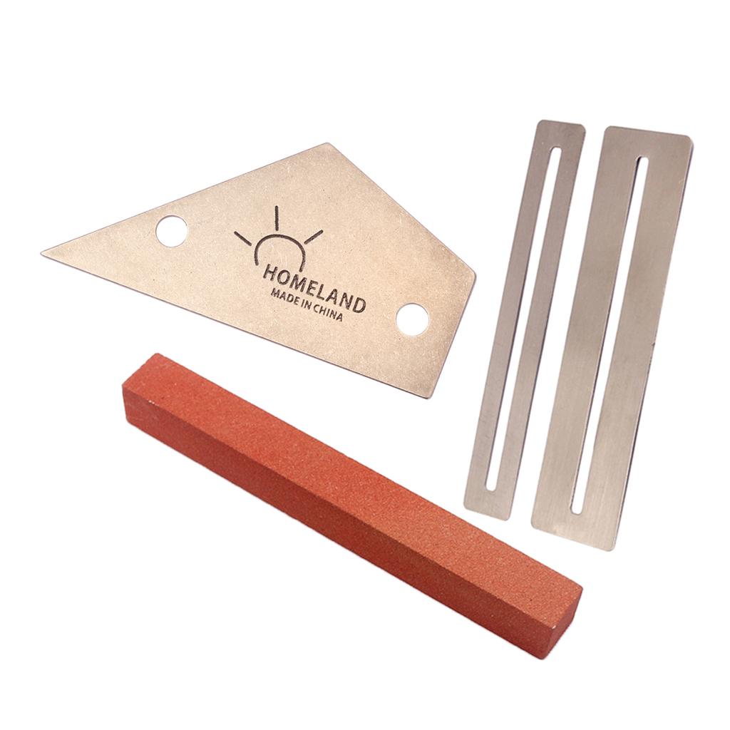Durable 1 Set Fret Rocker+Fretboard Protectors+Sander for Guitar Bass Parts Luthier Tool