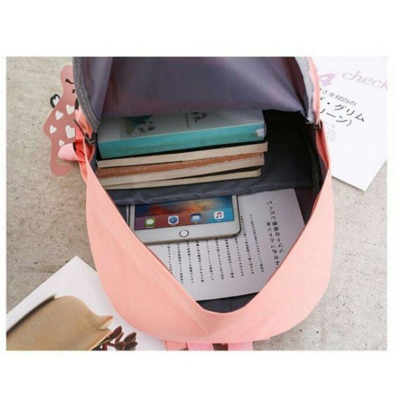 BALO NAM NỮ 4 MÓN KÈM MÓC KHÓA MÈO ĐÔI