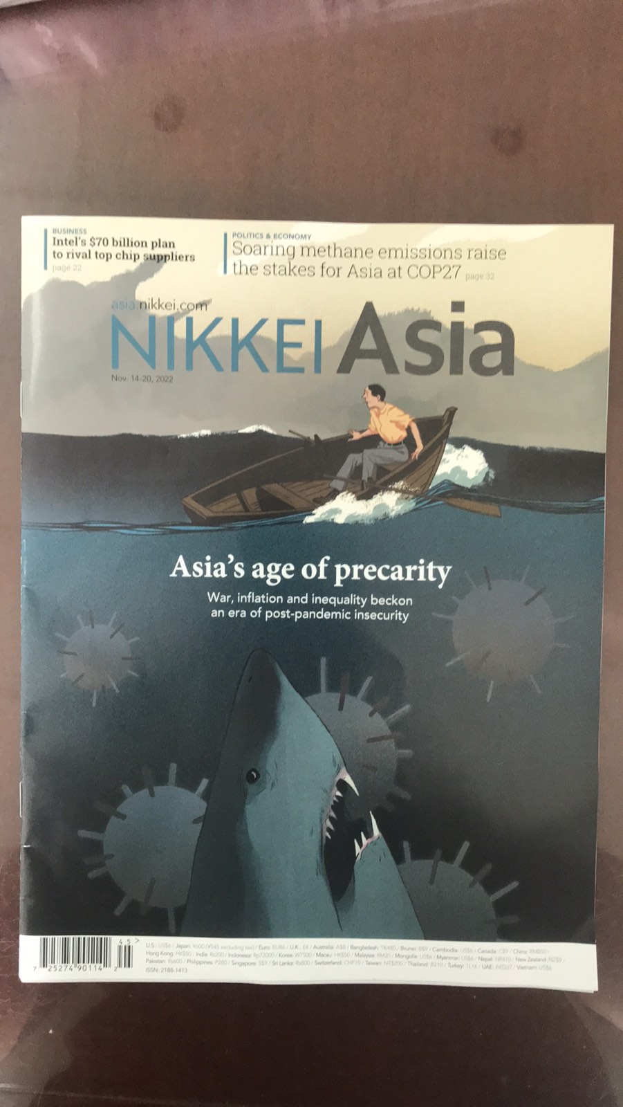 Nikkei Asia : ASIA'S AGE OF PRECARITY - 45.22 tạp chí kinh tế nước ngoài, nhập khẩu từ Singapore