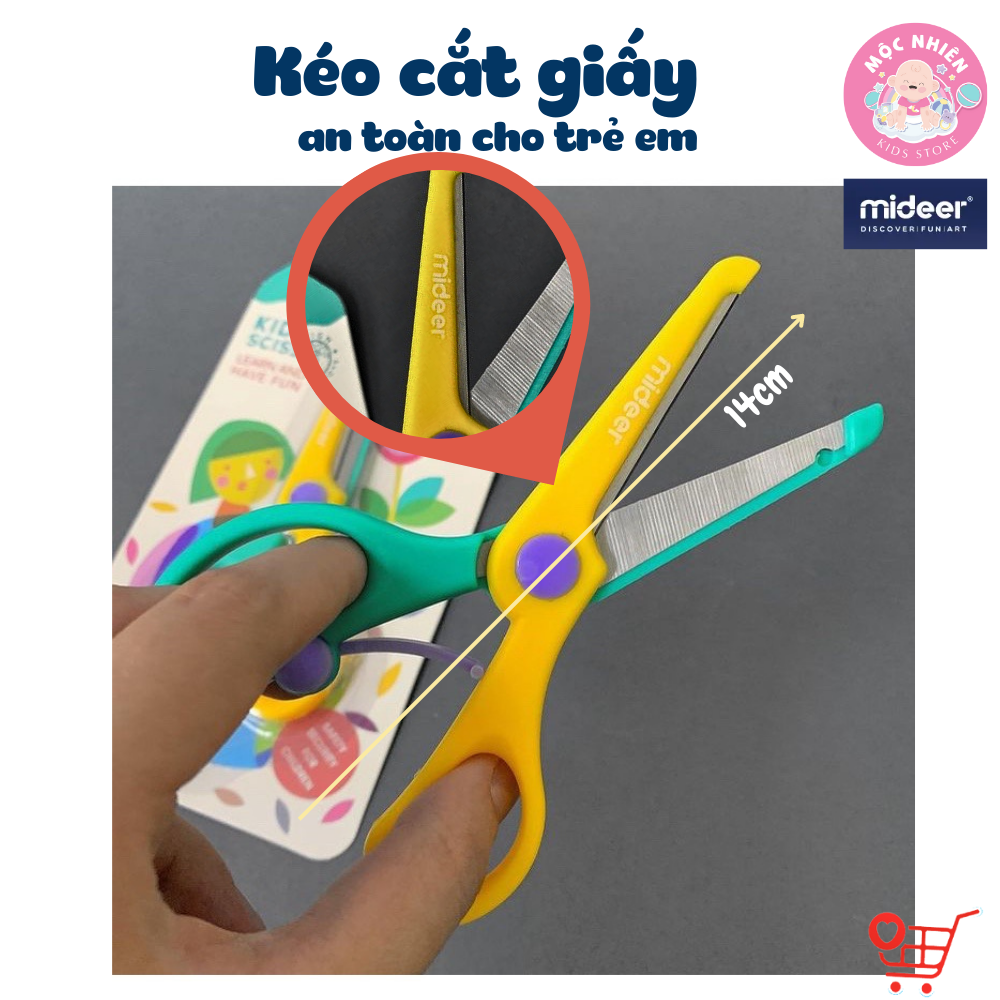 Đồ Chơi Cắt Giấy Thủ Công Tạo Hình Sáng Tạo 03 Cấp Độ Mideer Lets Cut Paper cho Bé 3 4 5 Tuổi