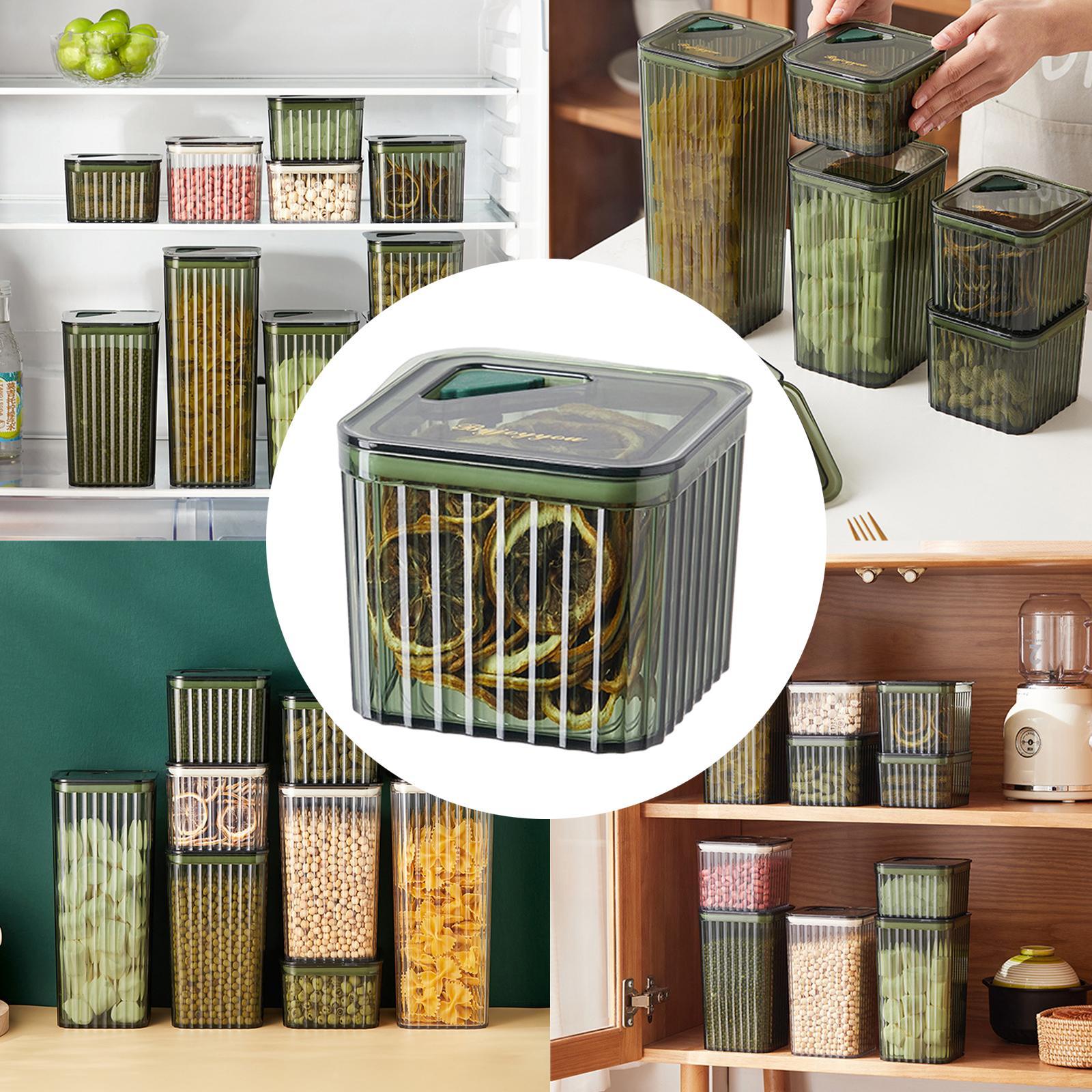 Airtight Food Storage Containers Pantry Organizer Box for Cabinet Baking Supplies