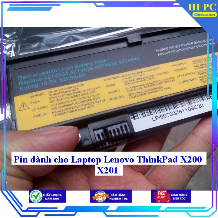 Pin dành cho Laptop Lenovo ThinkPad X200 X201 - Hàng Nhập Khẩu