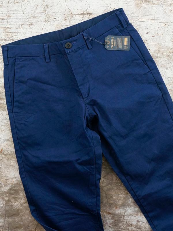 Quần Kaki Nam MEN Slim Fit Chino Flat Front Pants Blue - SIZE 29-33