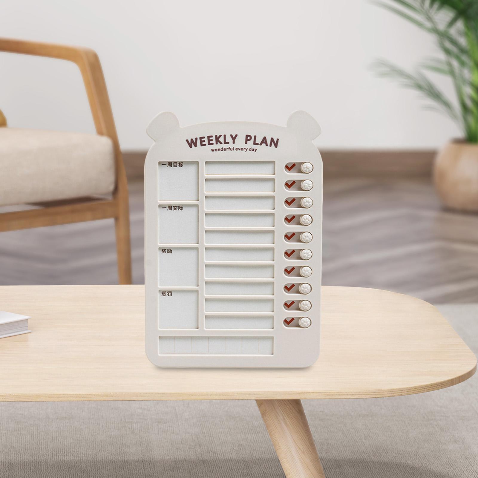 List Board Daily Task Planning Board Chart Memo for RV Office Home