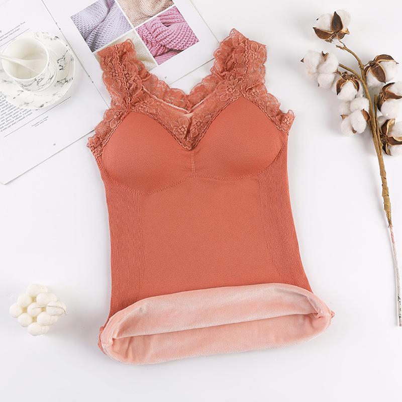 Quần Lót Sinh Nhiệt Plus Kích Thước Áo Giữ Nhiệt Lót Phụ Nữ Mùa Đông Quần Áo Ấm Đầu Bên Trong Mặc Nhiệt Áo Sơ Mi Quần Lót Không Đường May Thân Mật