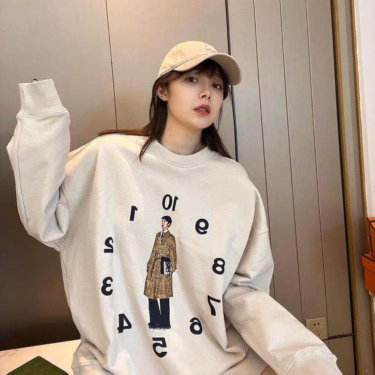 Áo Sweater Nỉ Unisex Nam Nữ In Hình Chàng Trai Đồng Hồ