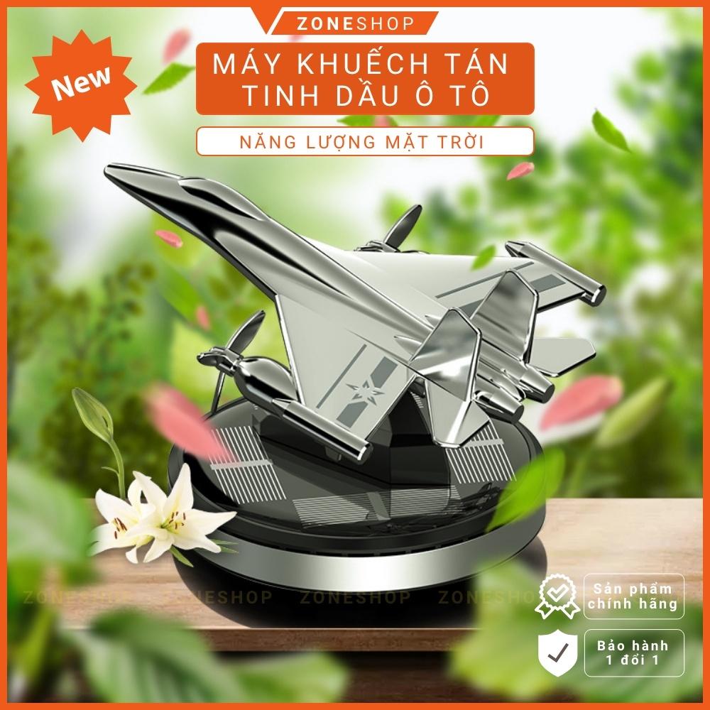 TINH DẦU Ô TÔ Năng Lượng Mặt Trời ZONEHOUSE hình Máy Bay Chiến Đấu [Tặng kèm tinh dầu thơm