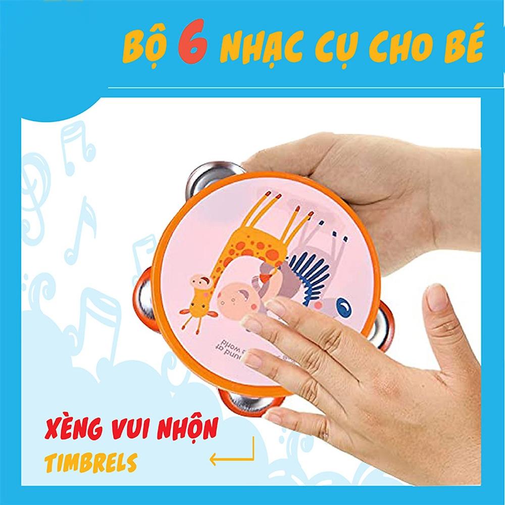 Bộ Đồ Chơi 6 Nhạc Cụ Cho Bé - Peek A Boo PAB015