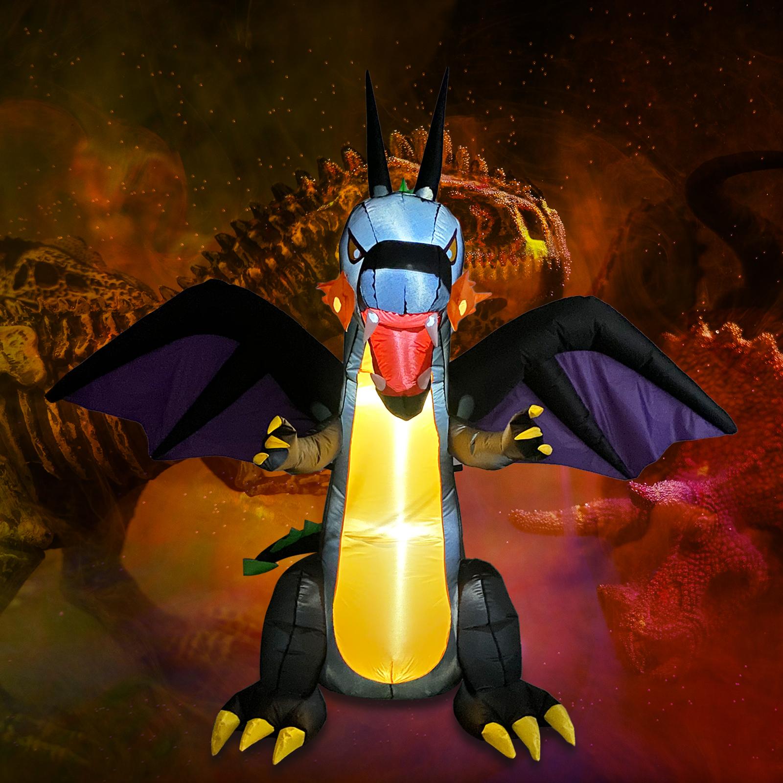 Dơi khủng long Halloween, để được ngoài trời, bơm hơi 6ft