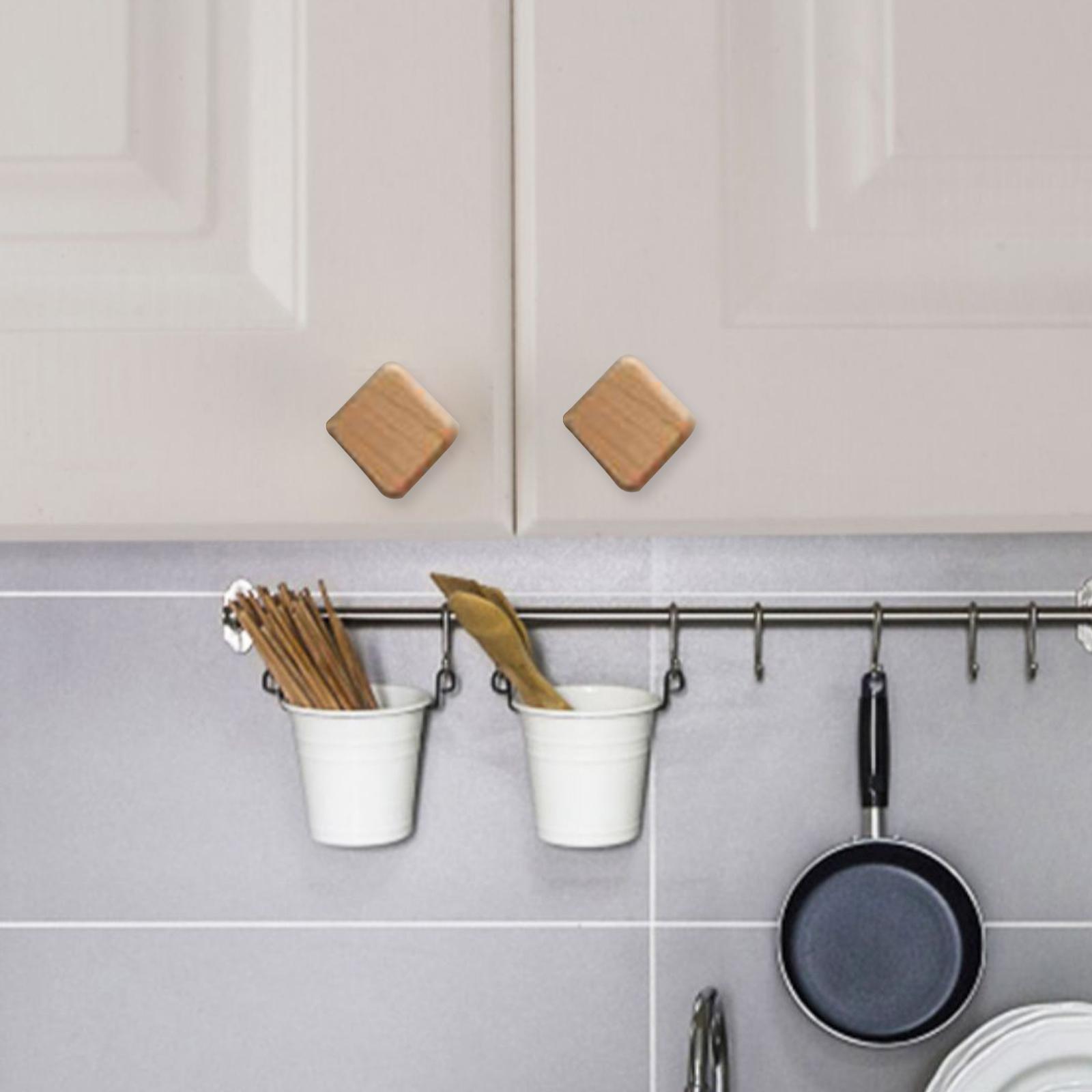 Wooden Drawer Knob Minimalist Handles Portable Easy Install Decorative Furniture Knobs for Door Wardrobe Cabinet Cupboard Home Decor