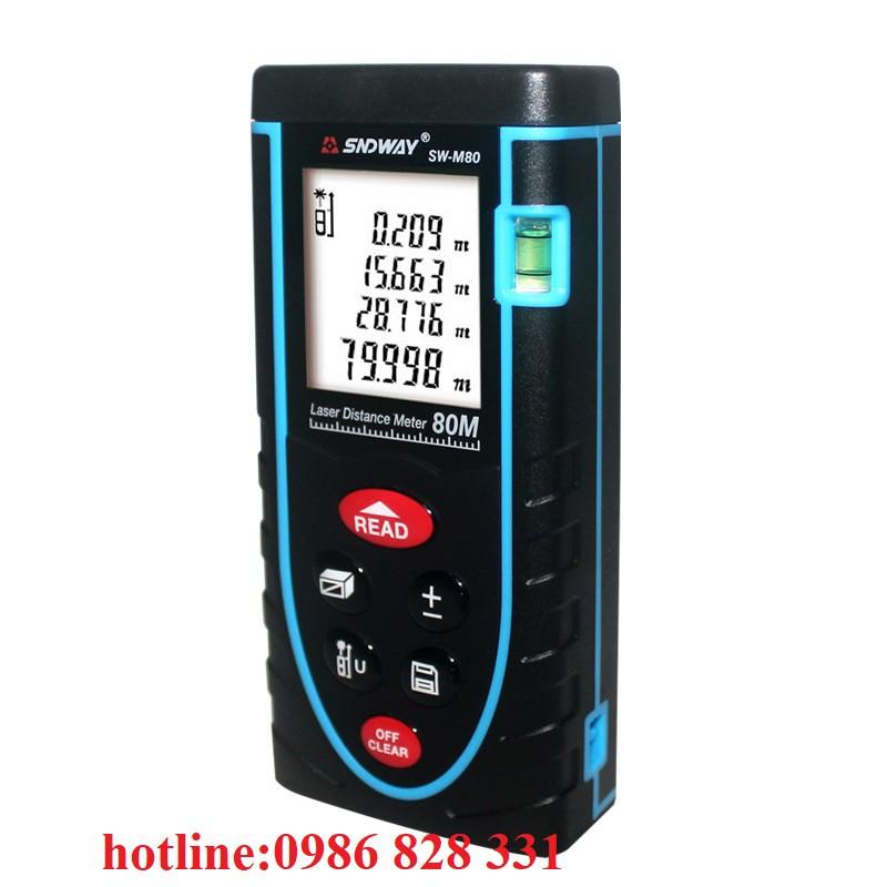 Thước đo khoảng cách bằng tia laser SW-M80 phạm vi đo 80m