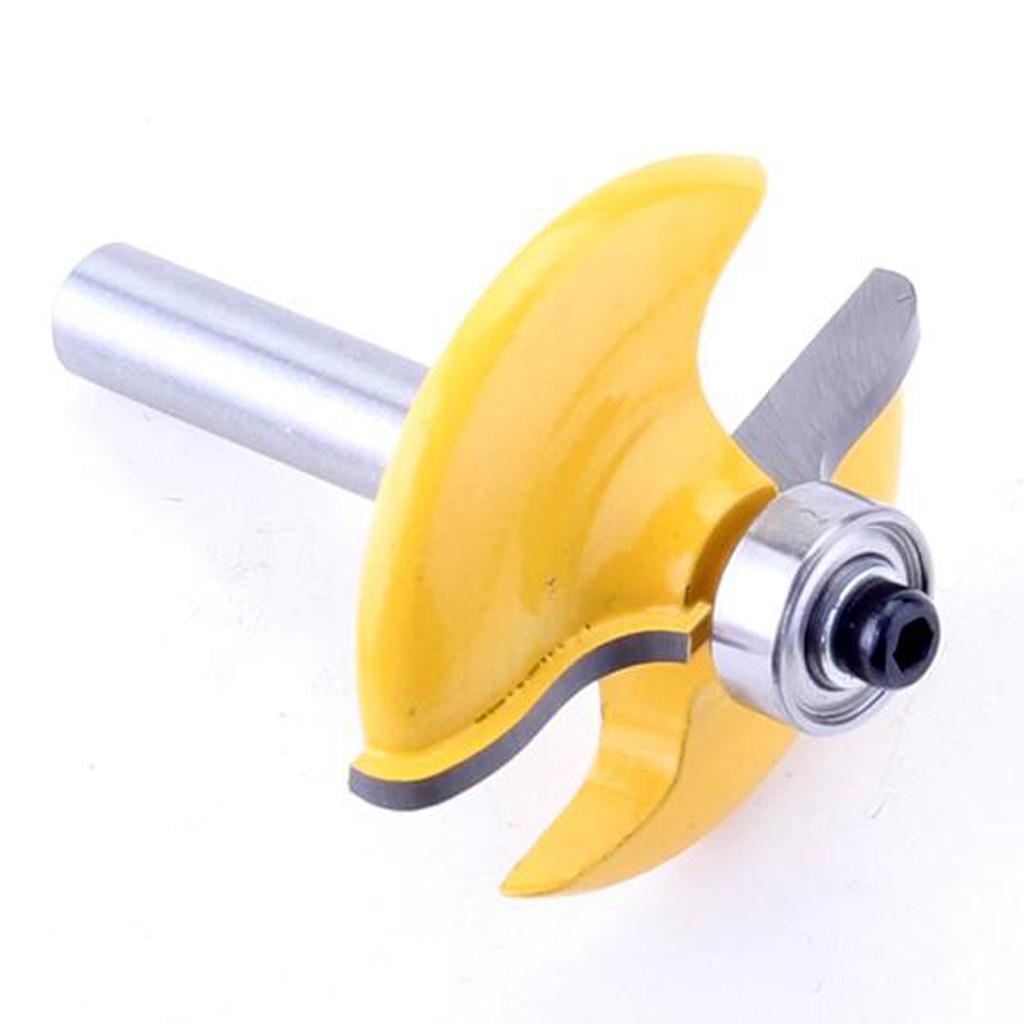 8mm Shank Panel Carpenter Woodworking Tools Straight Router Bits 1-3/4''