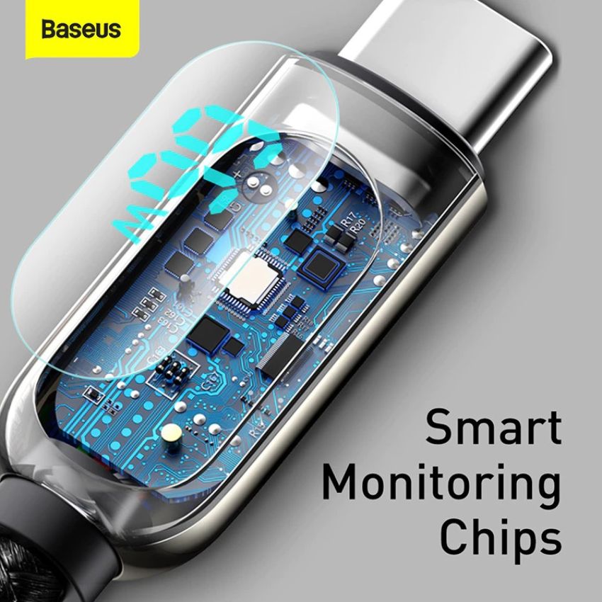Cáp Sạc Nhanh Baseus Display Fast Charging Data Cable USB to Type-C 66W CASX -Hàng chính hãng