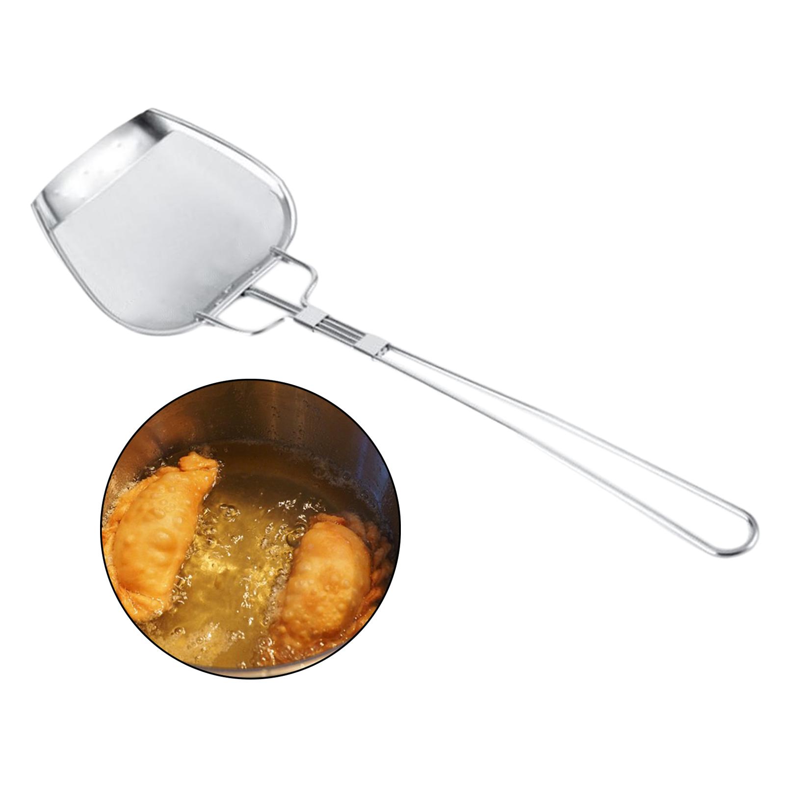 Chiwanji Stainless Steel Mesh Strainer Filter Spoon Kitchen Shovel Frying
