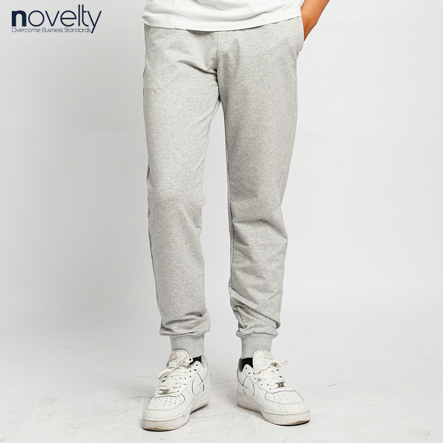 Quần jogger nam Novelty màu xám NQGMMDMT3R220712Q