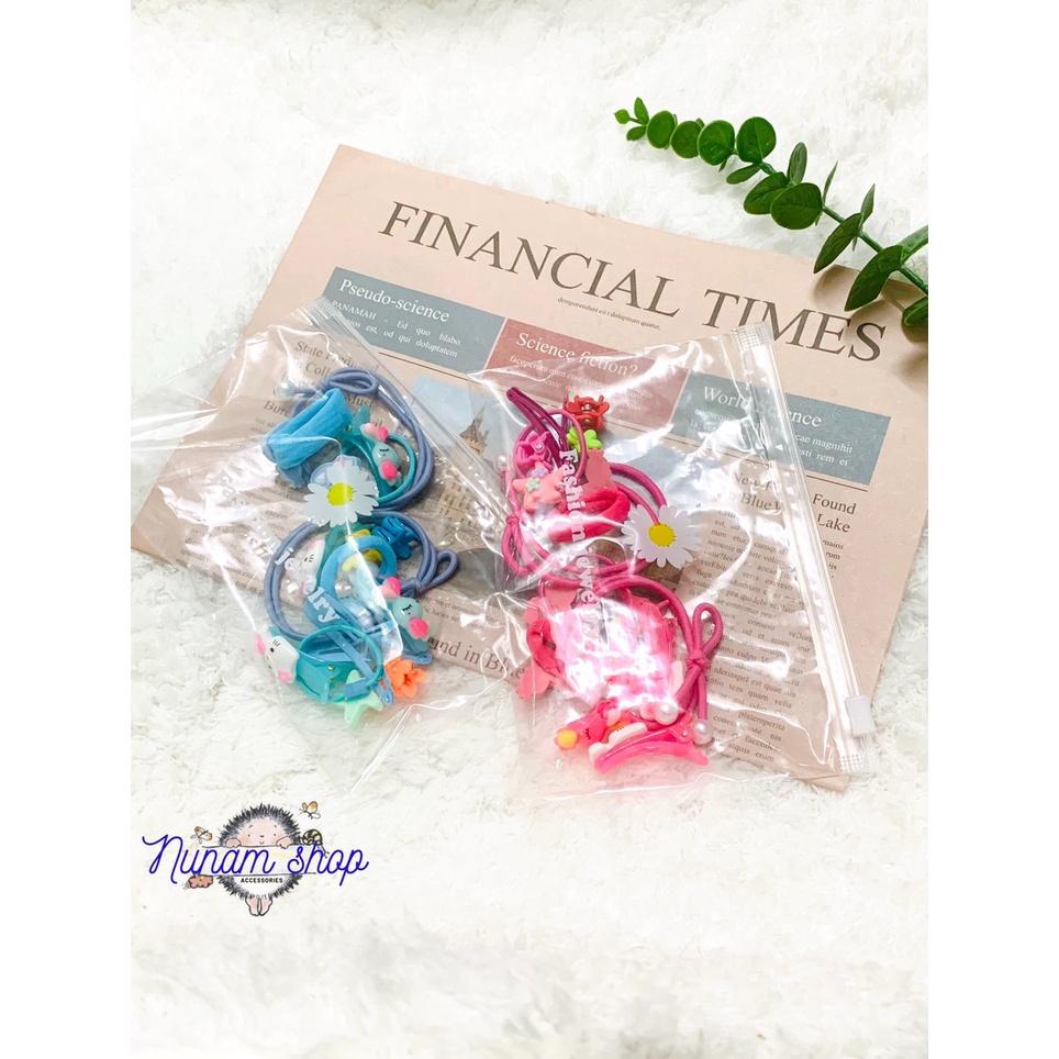 SET 15 - KẸP VÀ CỘT TÓC ĐỦ LOẠI PHỐI THEO MÀU - NUNAM SHOP