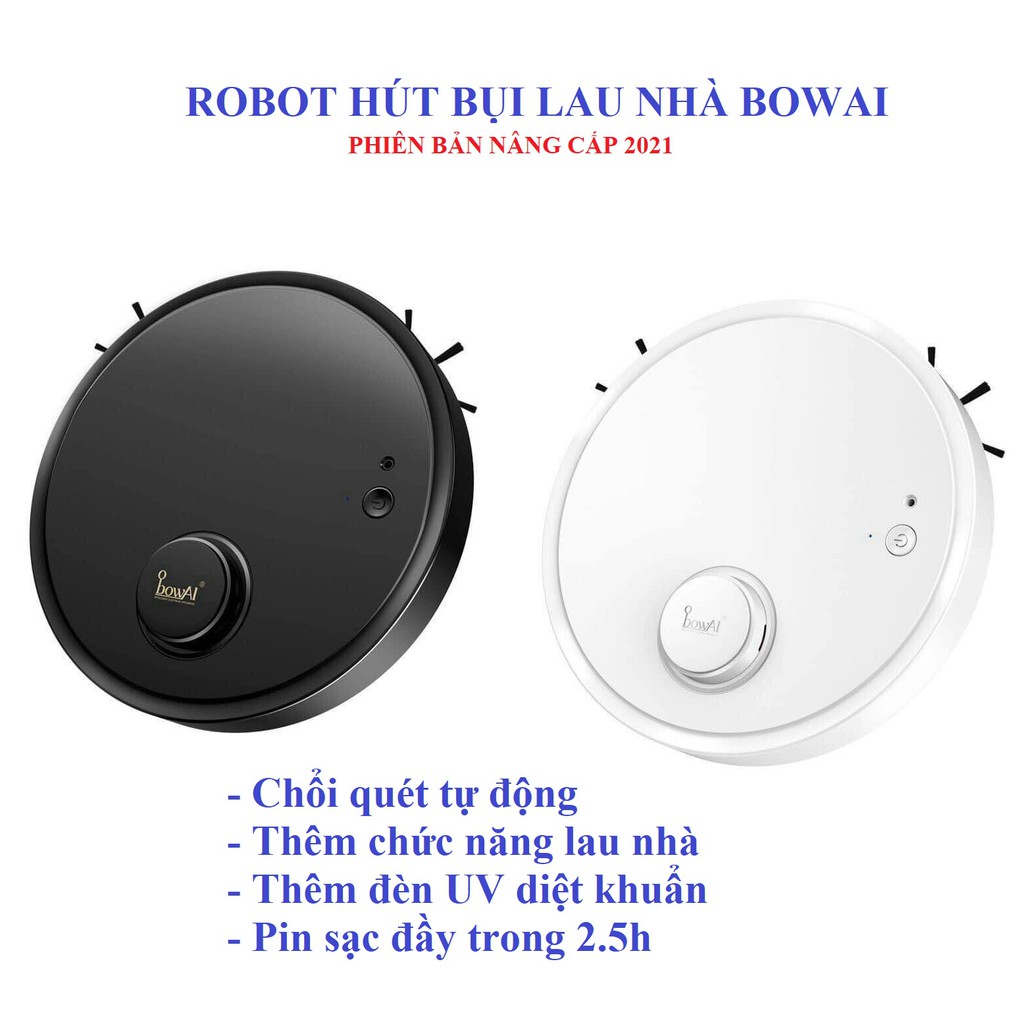 Robot quét nhà hút bụi lau nhà tự động 3 trong 1