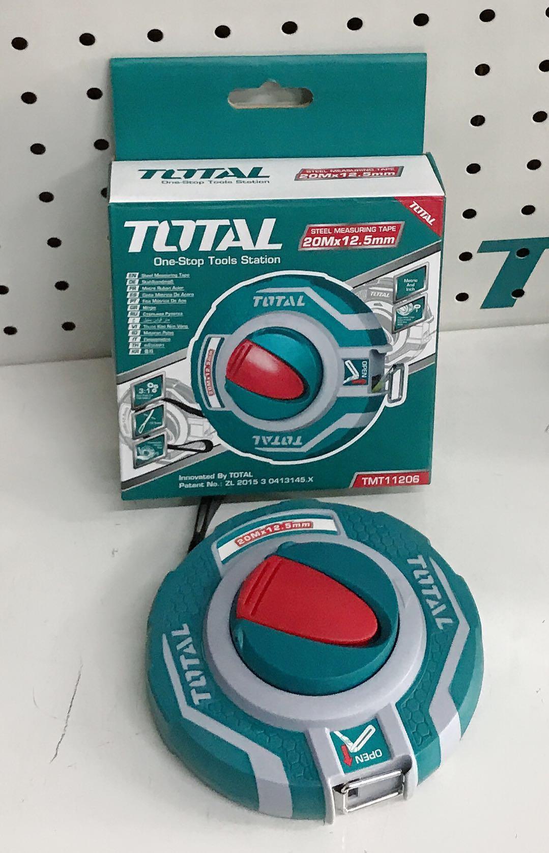 THƯỚC CUỘN THÉP 20M, 30M TOTAL TMT11206, TMT11306 - HÀNG CHÍNH HÃNG