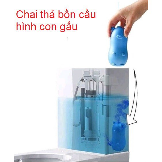 Gấu Thả Bồn Cầu Siêu Sạch, Siêu Tiết Kiệm ( 3 Tháng Thay 1 Lần )