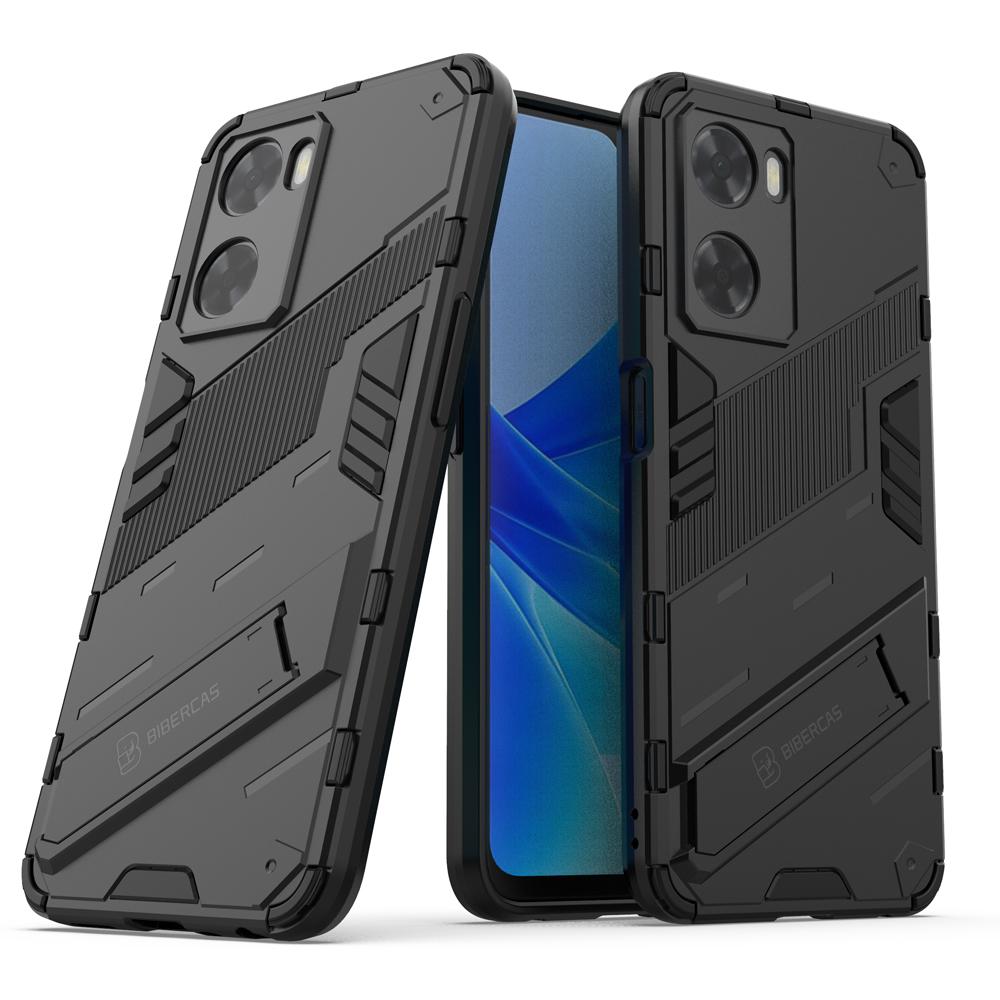 Ốp lưng cho Oppo A57 A76 A96 Realme C21Y C25Y 9i chống sốc có giá đỡ Iron Man PUNK cao cấp siêu đẹp