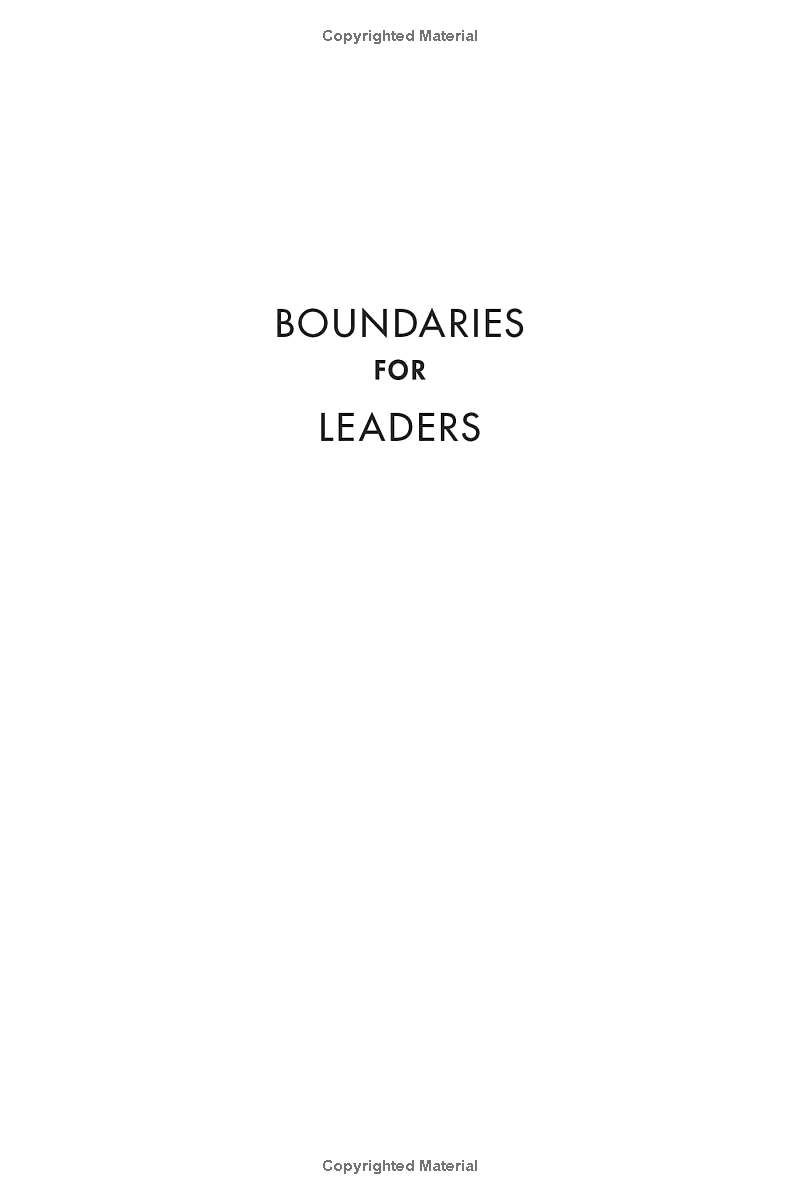 Sách Boundaries For Leaders
