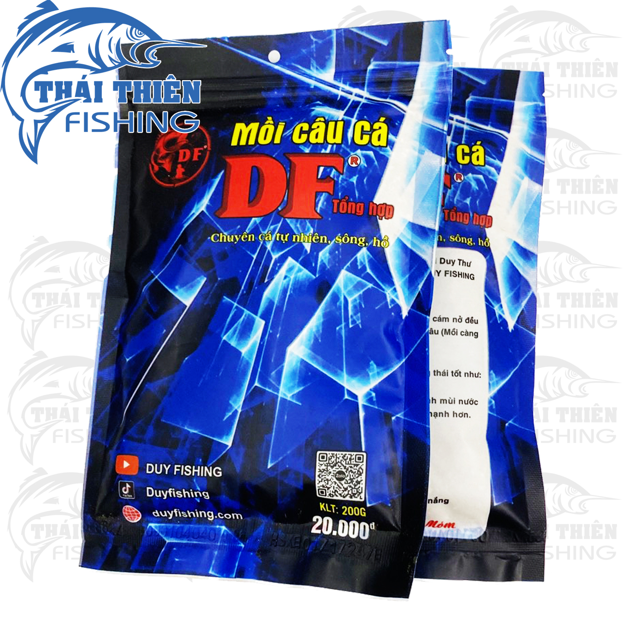 Mồi Câu Cá DF Tổng Hợp Gói 200g Dùng Câu Sông Tự Nhiên, Hồ Dịch Vụ