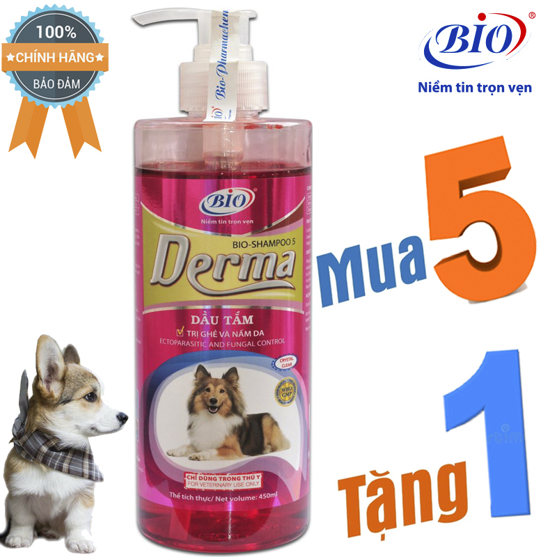 MUA 5 TẶNG 1 Sữa tắm tiêu diệt ghẻ và nấm da demodex triệu chứng hôi lông với rụng lông-79303