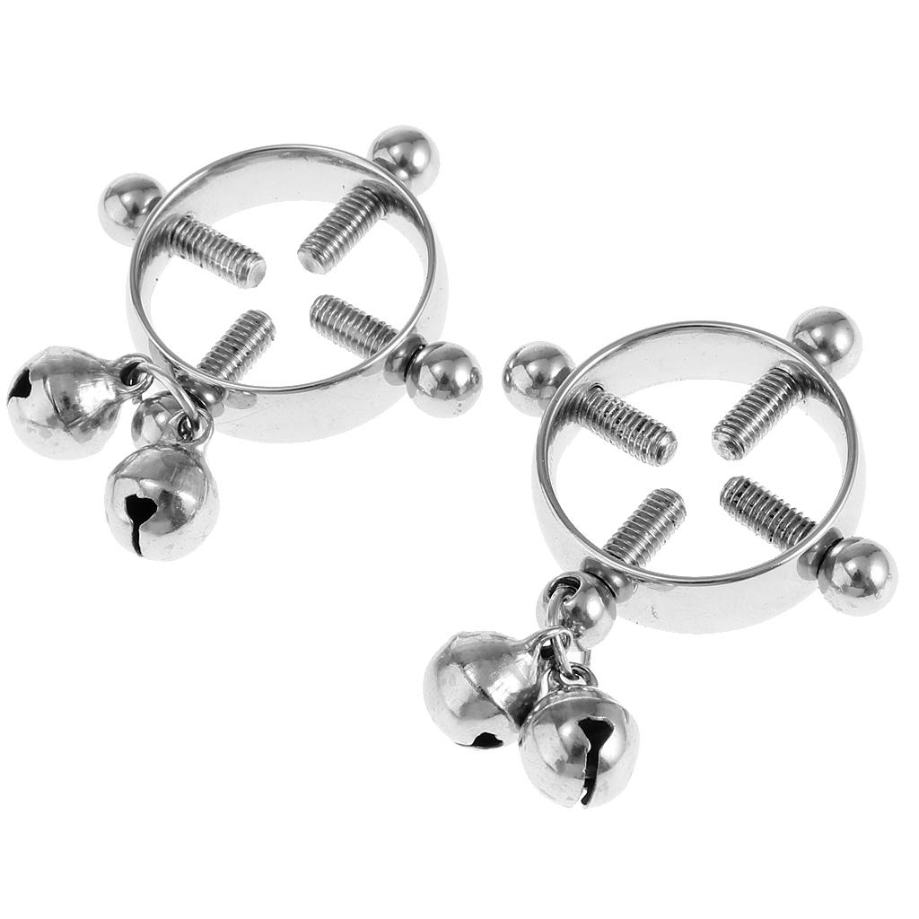 2pcs Women Nipple Shields Screw Body Piercing Jewelry Circle None Piercing