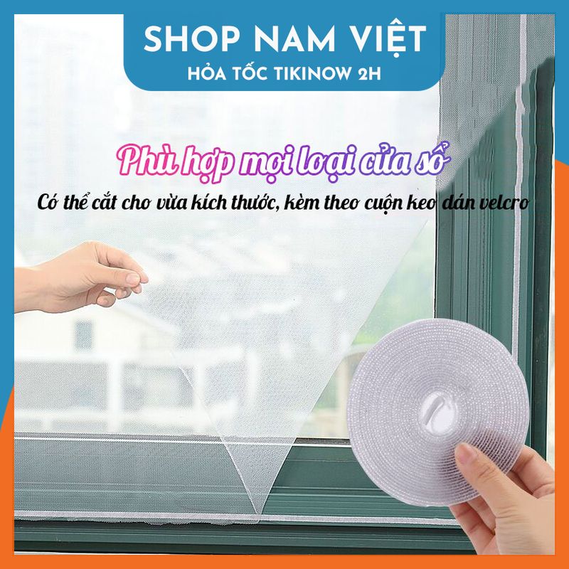 Lưới Chống Muỗi Vải Mỏng, Rèm Chống Côn Trùng Tự Lắp