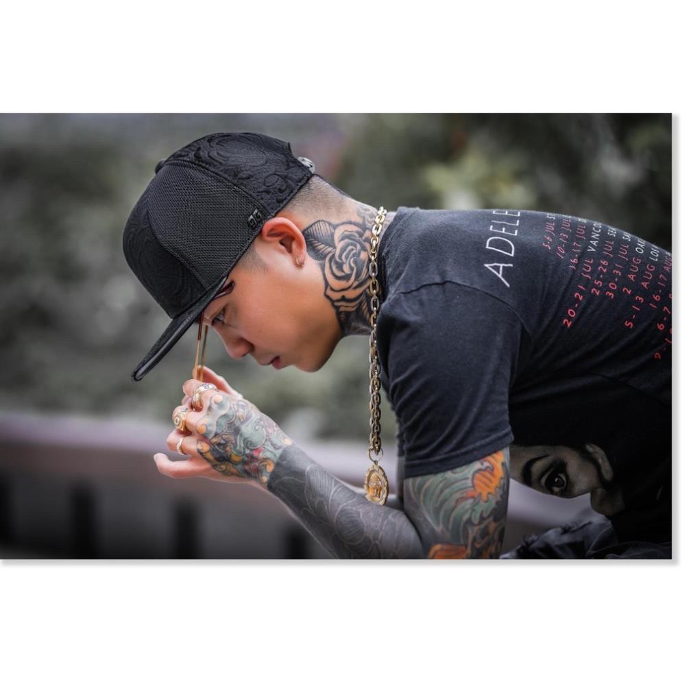 Nón Lưỡi Trai Snap back Hoa Văn