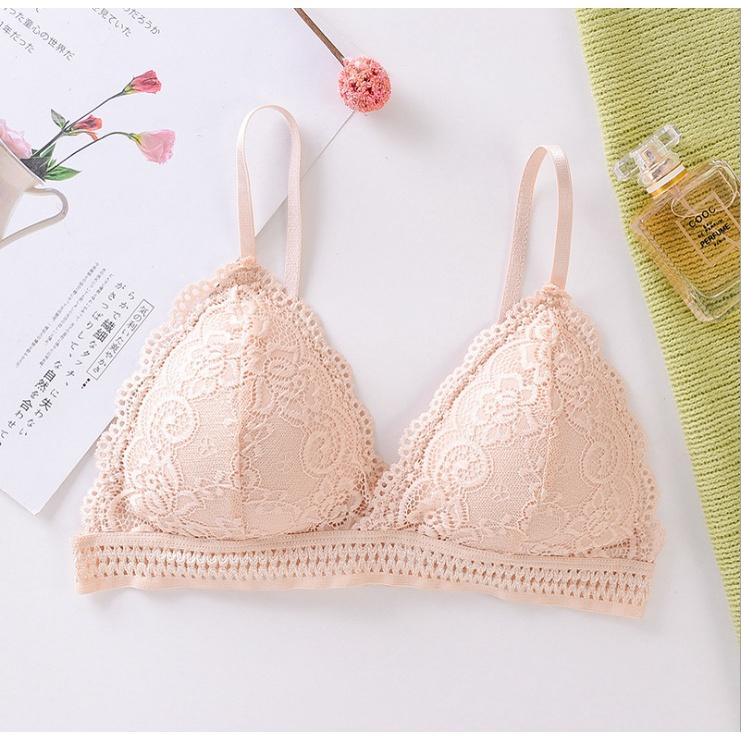 Bra ren nữ, áo lót ren nữ không gọng siêu nhẹ, thoáng mát