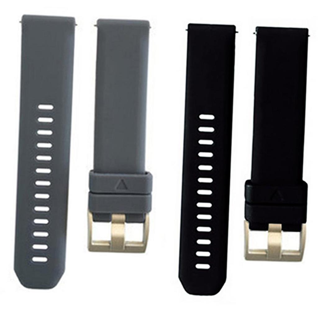 2 Pieces Replacement Silicone Sport Band Strap For Garmin Vivoactive 3 20mm