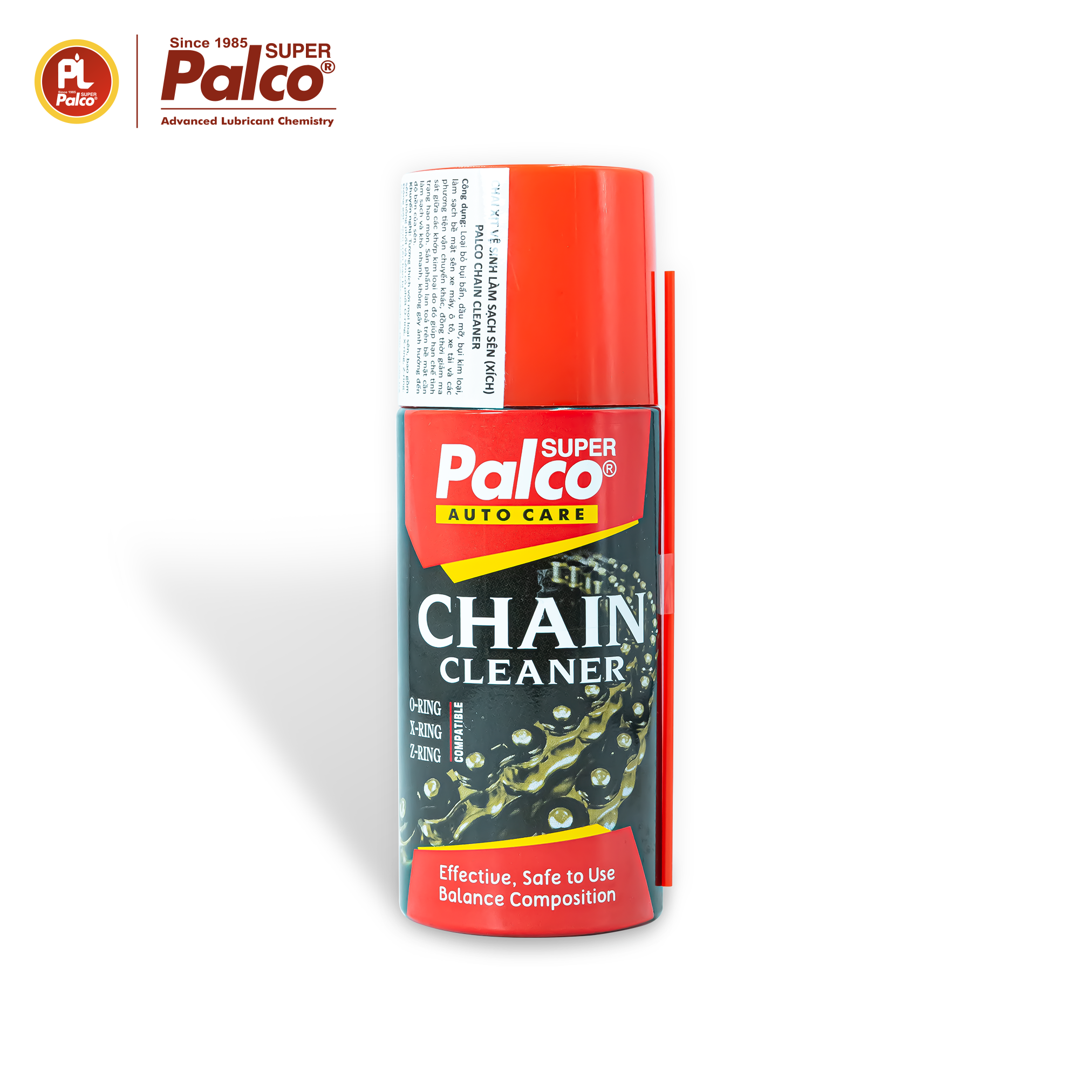 Xịt vệ sinh sên xe máy siêu sạch PALCO Chain Cleaner, không làm bay màu sên - Nhập khẩu Ấn Độ