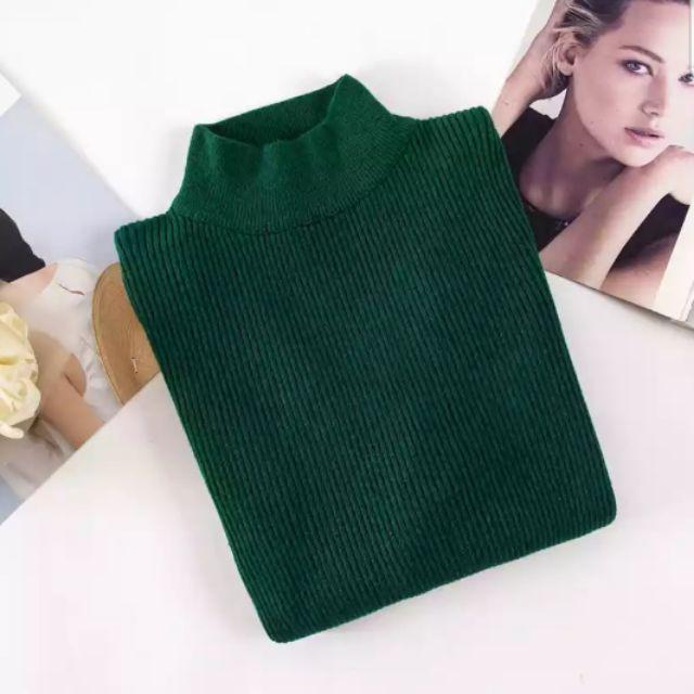 Áo len tăm cổ tròn