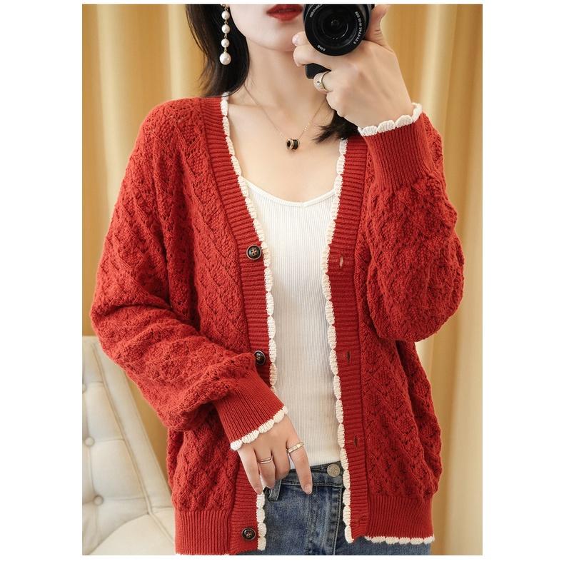 Áo Khoác Len Nữ Cardigan Kiểu Dáng Hàn Quốc Đẹp