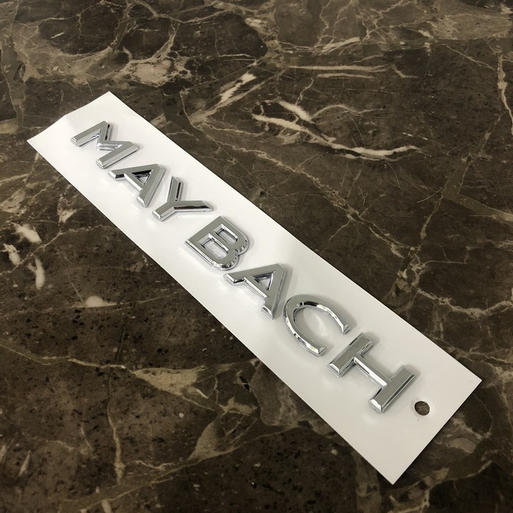 Decal tem chữ dán đuôi xe ô tô Maybach kích thước 18.8×2cm - G80709