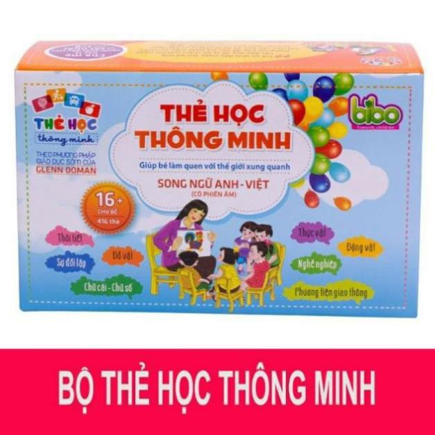 Bộ Thẻ Học Thông Minh Song Ngữ Anh Việt 16 Chủ Đề  - bao gồm 416 thẻ học giúp bé phát triển tư duy từ nhỏ . LG11