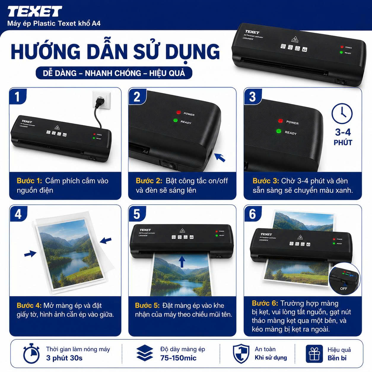 Máy Ép Nhựa Texet LMA3-V