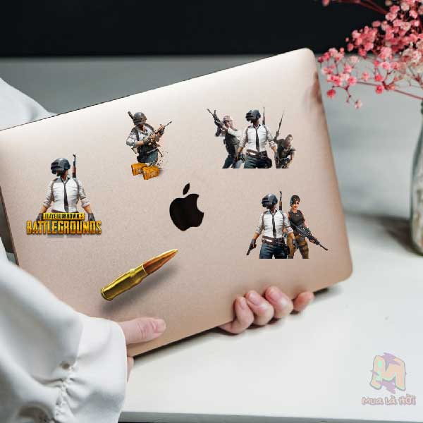 Miếng dán Stickers chủ đề game Pubg Mobile