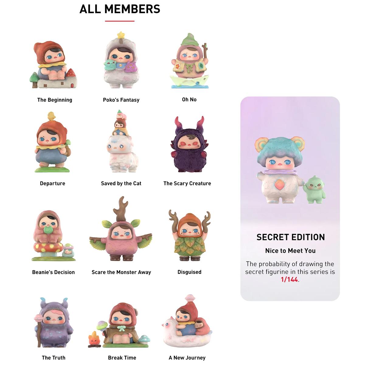 Đồ Chơi Mô Hình Pop Mart PUCKY Poko's Adventure Series Figures (Mẫu Bên Trong Là Ngẫu Nhiên)