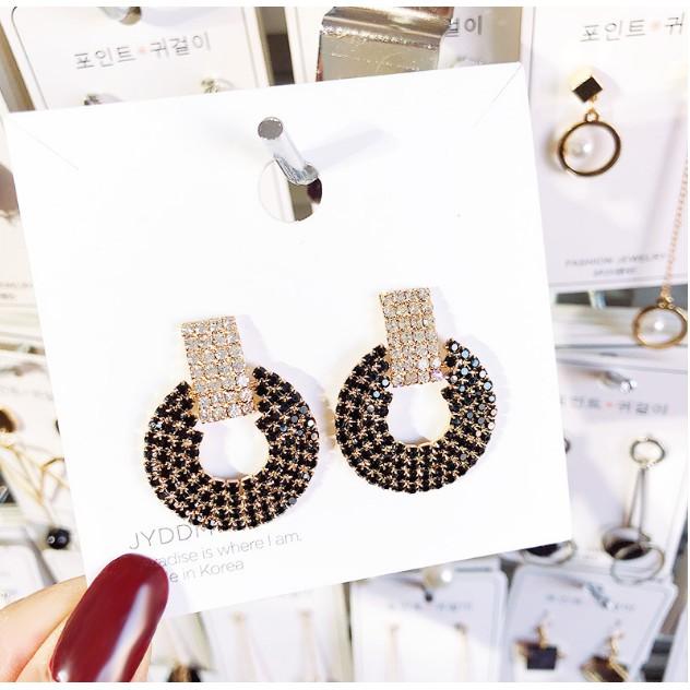 Bông tai ĐÍNH ĐÁ MỢ CHẢNH CỰC SANG