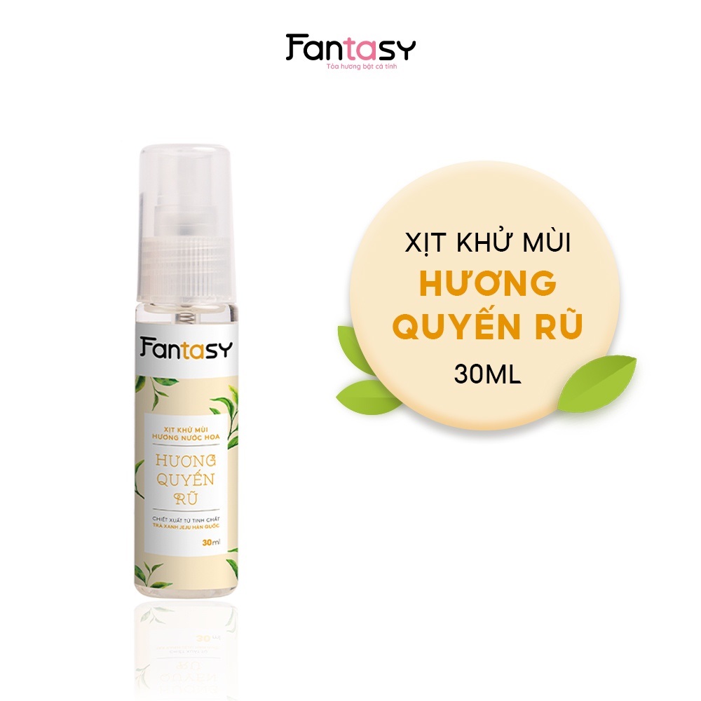 Xịt khử mùi hương nước hoa Fantasy 30ml - Hương Quyến rũ